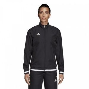 NWOT Adidas Team 19 Woven jacket black logo Women Large multi-sport activewear